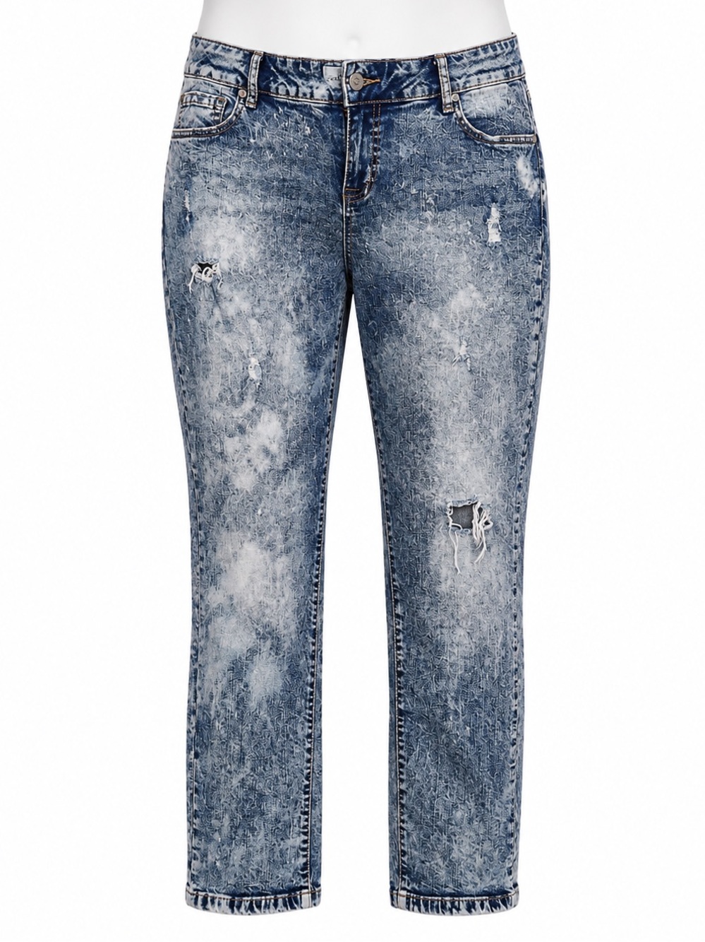 Size 12 (0X) Torrid Women’s Boyfriend Distressed Acid Wash Jeans